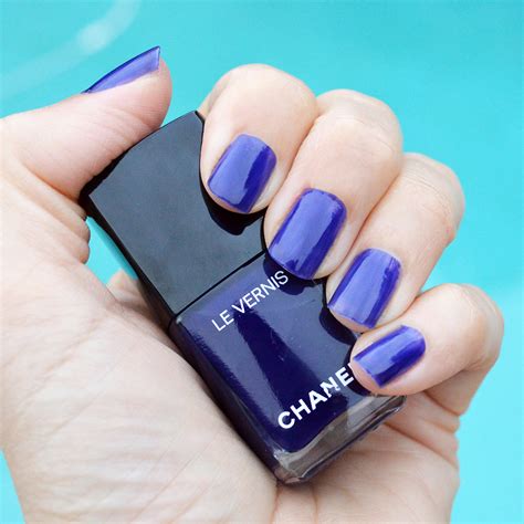 purple chanel nail polish.